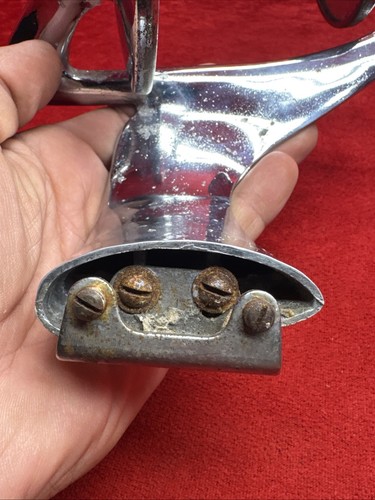 ✨Barn Find✨ Rare 1940’s 1950’s Chrome Passing Eye Mirror Car Accessory - Picture 13 of 18