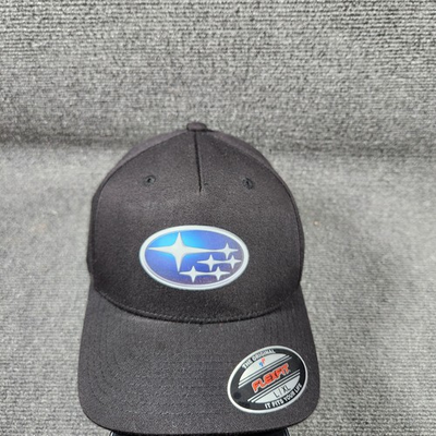 #ad Subaru Hat Cap Adult L XL Flexfit Stretch Fitted Black Cars Sti Racing $20.69