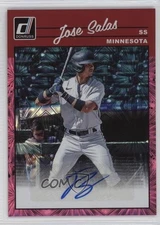 2023 Donruss Retro 1990 Signatures Pink Fireworks 15/25 Jose Salas Auto 4f5