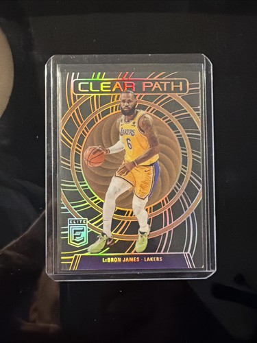 LeBron James [Gold] #11 2023 Donruss Elite Clear Path card