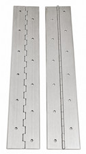 Pair of 2 Aluminum Piano Hinges 1" x 1" x 12" 20 Gauge MADE IN USA