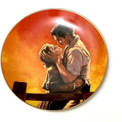 GONE WITH THE WIND 8'' Plate 1st FIERY EMBRACE The Passions of Scarlett O Hara