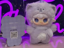 Yooki Take A Bite Of Bear: Purple Taro Bear, Pendant, NEW, Open Bag, Card,
