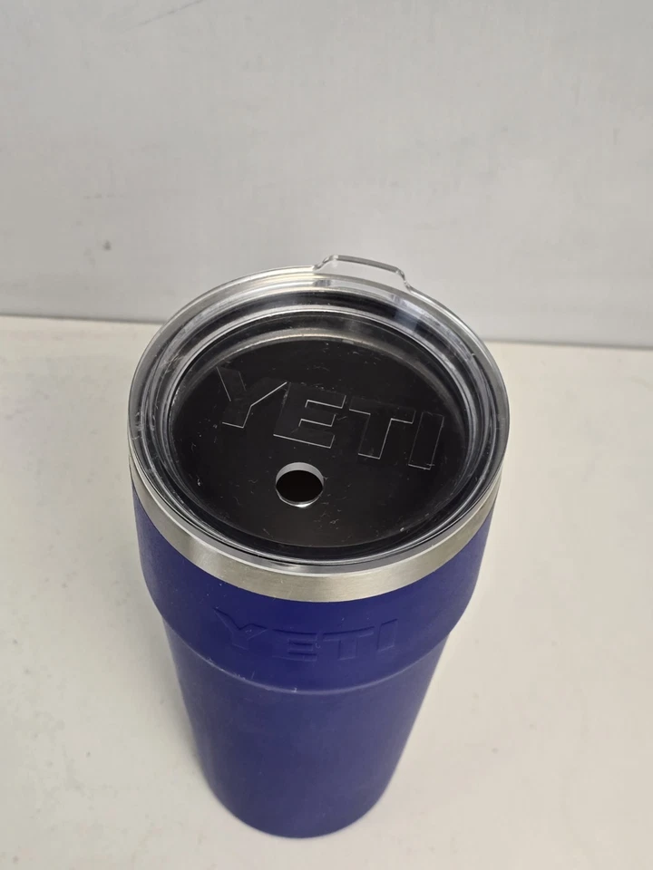 YETI 26 oz OFFSHORE BLUE Rambler Tumbler Stackable Cup ( NO STRAW ) LID LE - Image 2 of 4