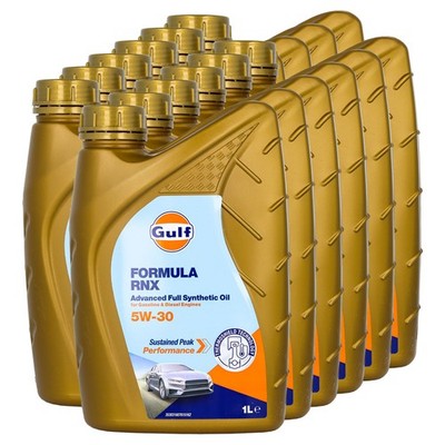 Motoröl Gulf Formula RNX 5W-30 12 X 1 Liter für Mercedes Opel MG Nissan Renault