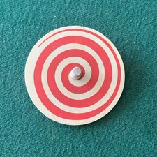 1986 TOYCRAFTER Whimsical Whirligig Wooden Spinning Spinner Top, Vintage