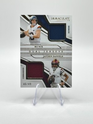 2025 Panini Immaculate Bo Nix Jayden Daniels Dual Jerseys /49 MEM #IDJ-ND