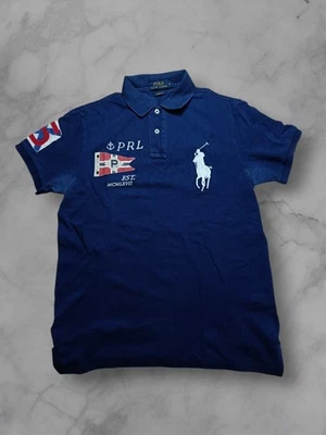 Ralph Lauren Poloshirt Größe M Herren Chief Keef Polo Ralph Lauren T-Shirt Blau - Bild 1 von 4