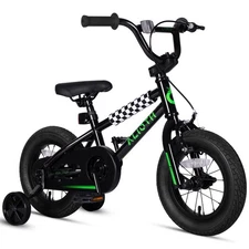 14 Inch BMX Style Kids Bike for 2-8 Years Old Boys Girls Toddlers Bicycle wit...