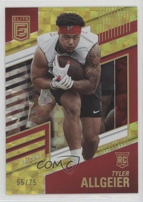2022 Panini Donruss Elite Rookies Yellow 55/75 Tyler Allgeier Rookie RC 11cz