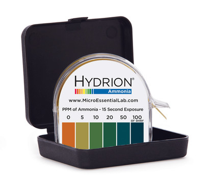 Micro Essential Lab AM-40 Hydrion Ammonia Meter Test Paper QTY ONE 15' Roll