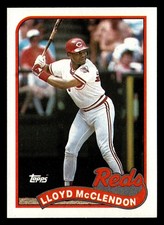 Lloyd McClendon 1989 Topps #644 Cincinnati Reds Baseball *144A