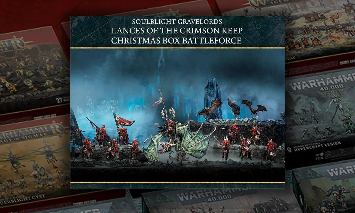 Lances of the Crimson Keep Christmas Battleforce box Warhammer Age