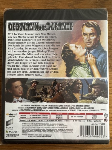 BLU-RAY NEU/OVP - Der Mann aus Laramie (1955) - James Stewart | Remastered - Bild 2 von 2
