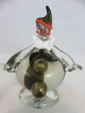 Vintage Murano Glass Fat Angry Clown Alfredo Barbini 8
