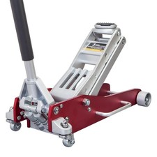 Jack Boss 3 Ton 6000 Lbs Low Profile Economic Aluminum Servicefloor Jack Red