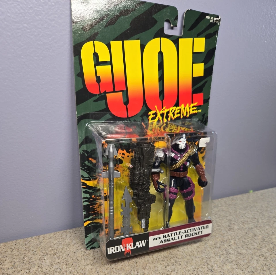 1995 GI JOE EXTREME IRON KLAW Batalla Activado Cohete de Asalto Hasbro Kenner Foto 3 de 4