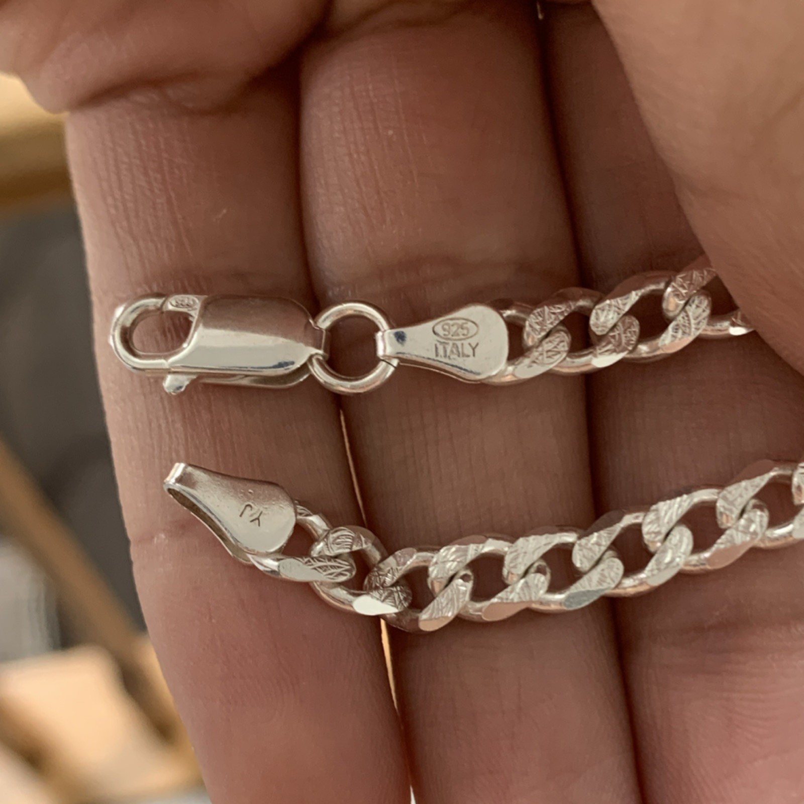 Silver Rectangular Religious Medal Pendant Neckla… - image 2