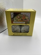 Yankee Candle Christmas Cookie Box of 12 Scented Tea Light Candles Retired rare
