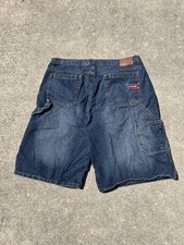 Vintage Y2K 2000s US Polo ASSN Ralph Lauren Baggy Carpenter Shorts Dark Wash 42