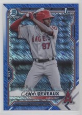 2021 Bowman Chrome Prospects Blue Shimmer Refractor 136/150 Trent Deveaux g6p
