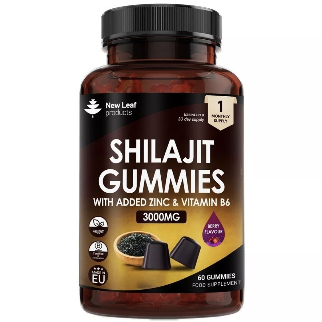 New Leaf Health Brown Shilajit Gummies + Zinc & Vitamin B6, 3000Mg P/S 60 Gummies In - Image 2