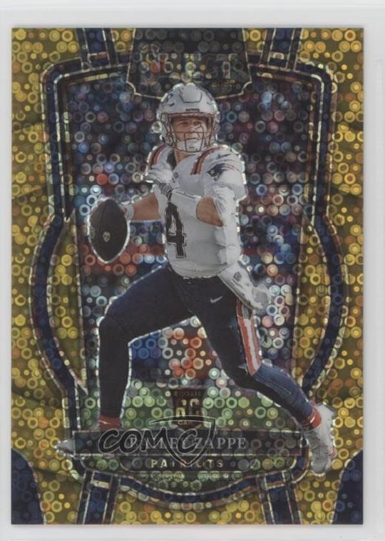 2022 Panini Select Club Level Gold Disco Prizm 6/10 Bailey Zappe Rookie RC 6t7