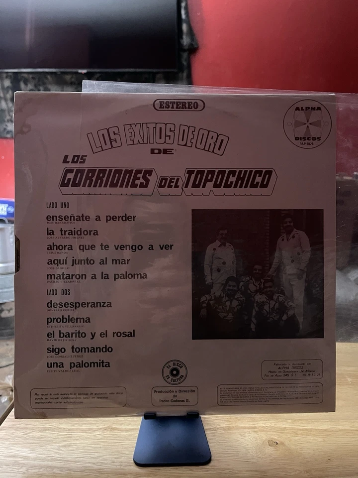 LOS GORRIONES DEL TOPO CHICO - LOS EXITOS  DE ORO ALPHA DISCOS NUEVO Y SELLADO!! - Imagem 2 de 3
