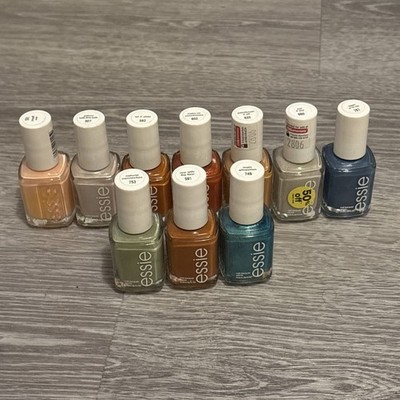 Lot of 10 Bottles Essie Nail Lacquer Polish Various Shades New