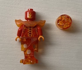 Lego Minifigure 2016 Flama Red Head Torso nex050 Nexo Knights 70321 Rare