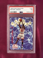 1998 FLEER TRADITION Basketball #142 MICHAEL JORDAN PSA 7