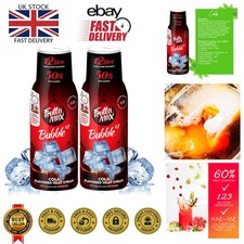 2 Pack Cola Syrup 500ml - 50% Real Fruit, Less Sugar, Perfect for Soda Machines