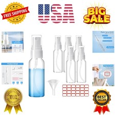 Spray Bottles, 1oz/30ml Clear Empty Fine Mist Plastic Mini Travel Bottle Set,...