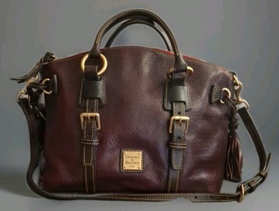 Dooney and Bourke Florentine Bristol Burgundy 14 X 10 Inches Depth 7 Inches