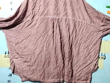 Davi & Dani Shirt Womens 3XL Pink Button Up 100% Rayon Lightweight Casual Top