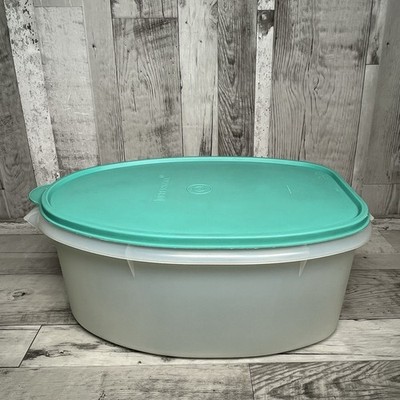 Vintage Tupperware Braten Geschmack Sparer Huhn Schinken Lebensmittel großer Behälter mit Deckel