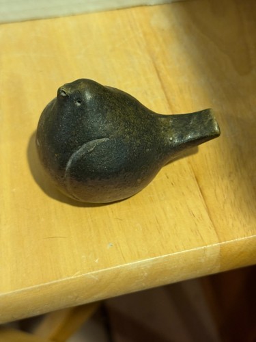Piccolo fischietto scolpito arte popolare messicana vintage uccellino colomba. - Foto 2 di 4