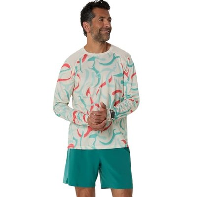 ym2010  Asics] Running Wear ROAD Running Graphic Long Sleeve Shirt