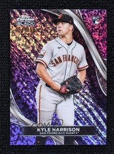 2024 Topps Chrome Black Purple Mini-Diamond Refractor 124/150 Kyle Harrison 18js
