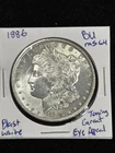 1886 Morgan Silver Dollar UNC BU 💎 Toning, Great Eye Appeal, Blast White