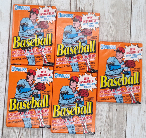 1990 Donruss MLB Baseball Card 5 Sealed Wax Packs - Estate Sale Find! - Picture 1 of 3