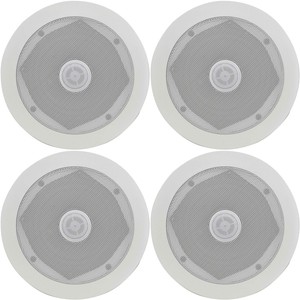 4x Ceiling Wall Surround Sound Speakers 80w Easy Fit 5 25 13cm