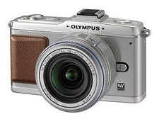 OLYMPUS Mirrorless SLR PEN E-P2LKIT-SLV 12.3 MP Lens Kit Silver