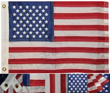 12" X 18" USA American Flag Heavy Duty Nylon for Yacht Boat Car Banner Truck