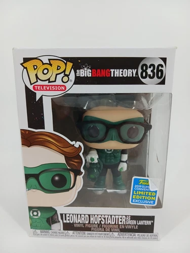 Funko Pop #836 Leonard Hofstadter as Green Lantern LE VAULTED BOX DAMAGE