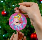 Disney Cinderella Ceramic Ornament, Disney Princess Ornament, Jaq and Gus