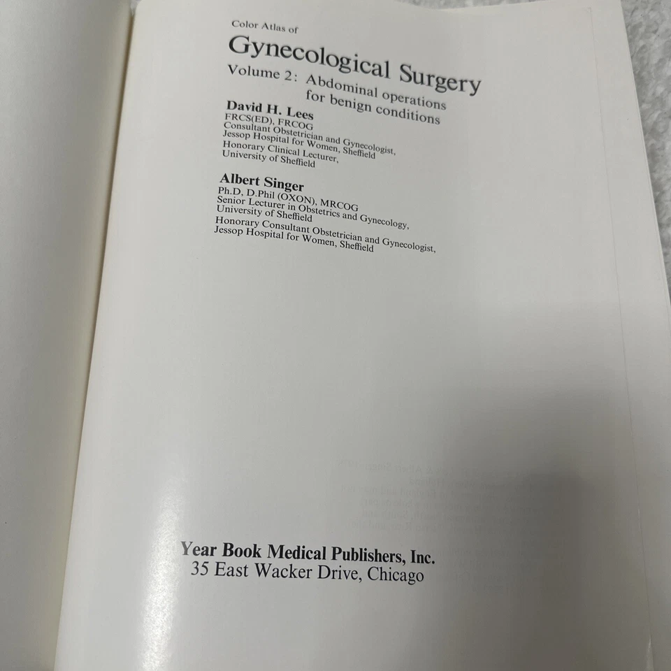 Color Atlas of Gynecological Surgery Volume 2 Abdominal Operations David H Lees - Imagem 3 de 4