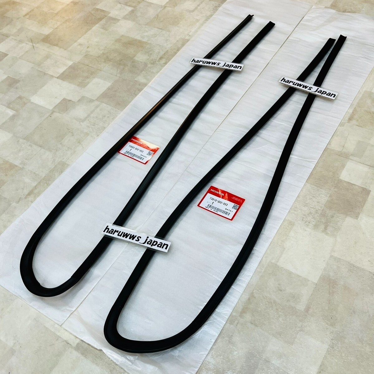 CRX EF8 センターガーニッシュ OEM Honda 88-91 CR-X CRX EF8 Quarter Window Glass Molding RH & LH