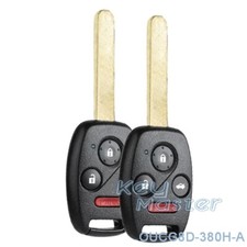 2x For Honda Accord Cr-v Element 2003-2007 Keyless Remote Key Fob Oucg8d-380h-a