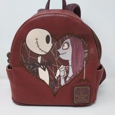 Loungefly Nightmare Before Christmas Jack Sally Simply Meant to Be Mini Backpack